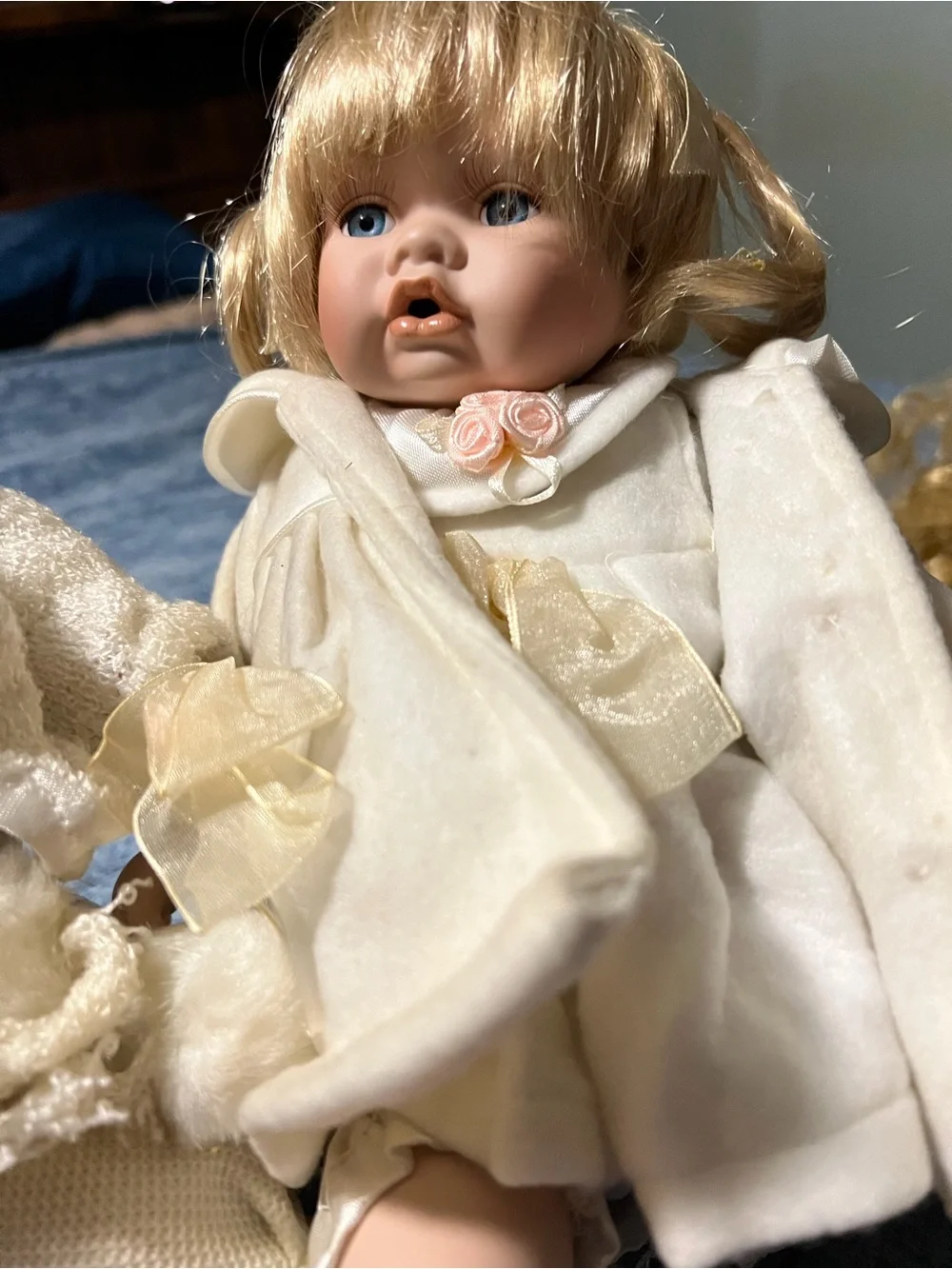 Vintage Porcelain Baby Doll Pair
